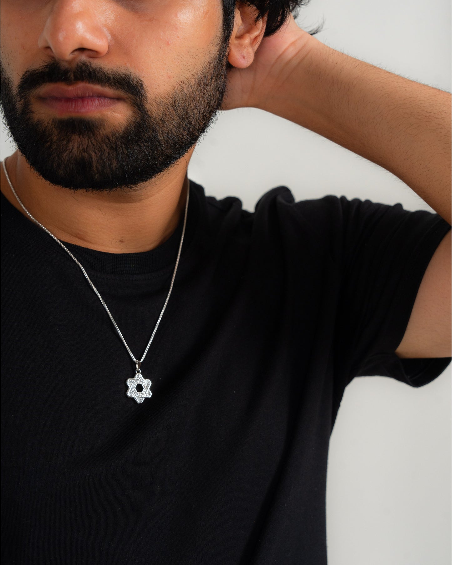 Star of David Pendant Black