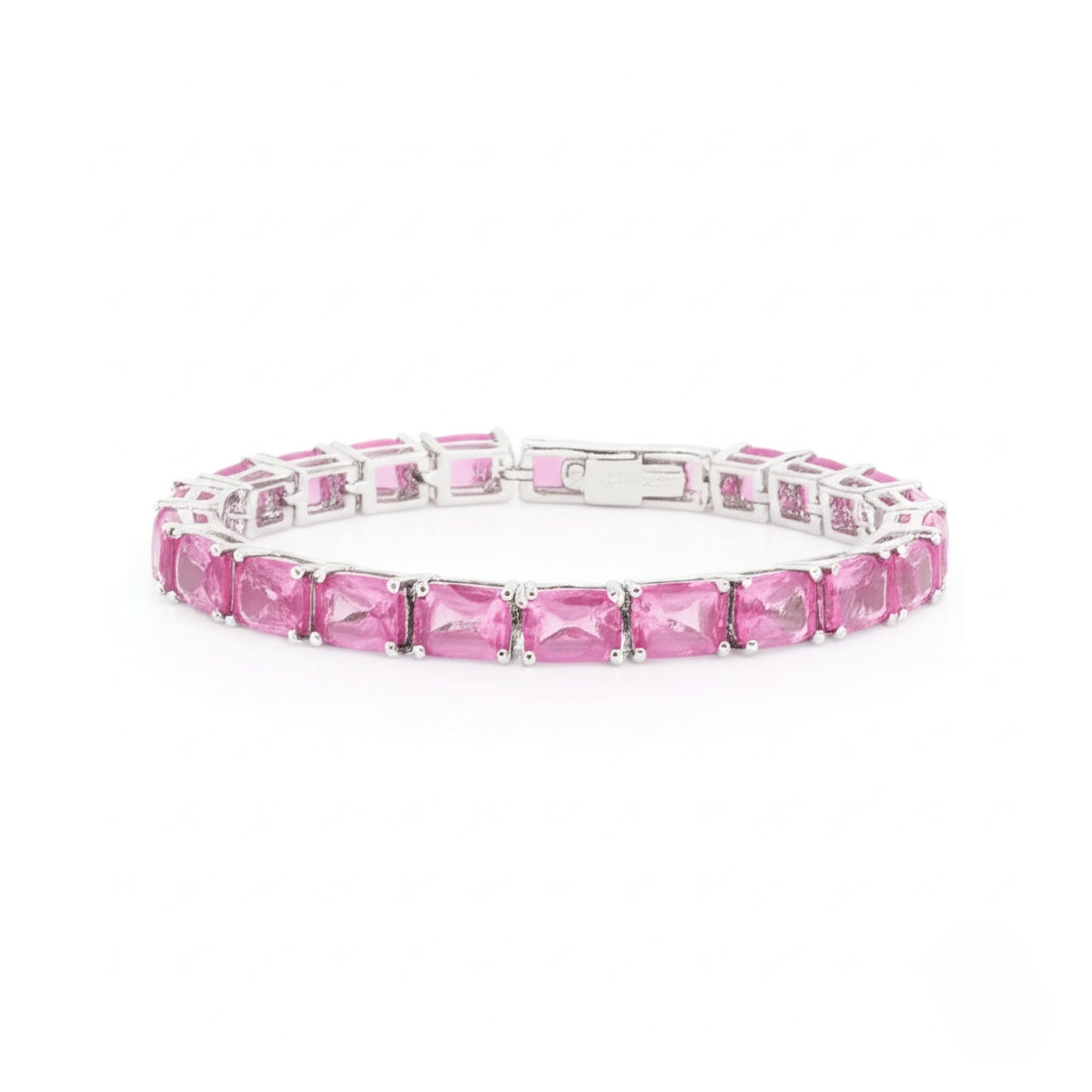Octo Pink Topaz Tennis Bracelet