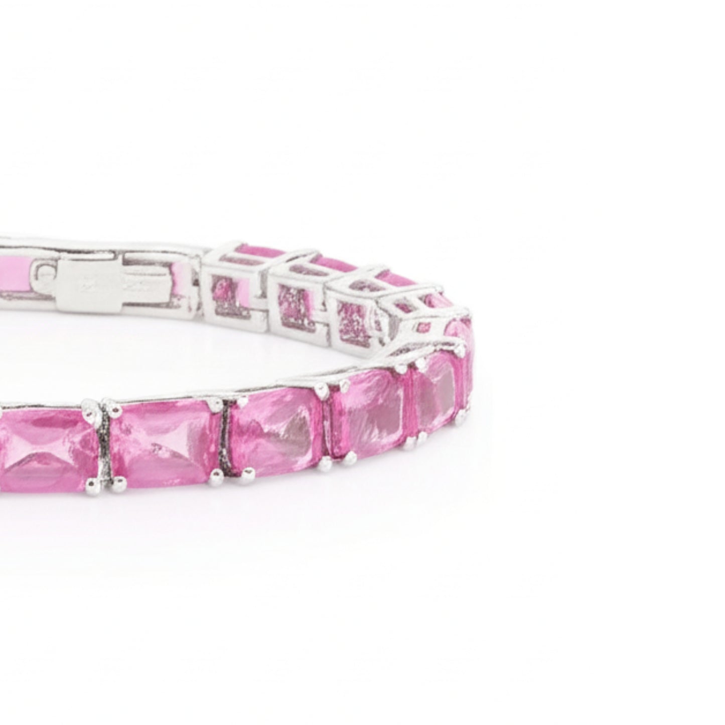 Octo Pink Topaz Tennis Bracelet