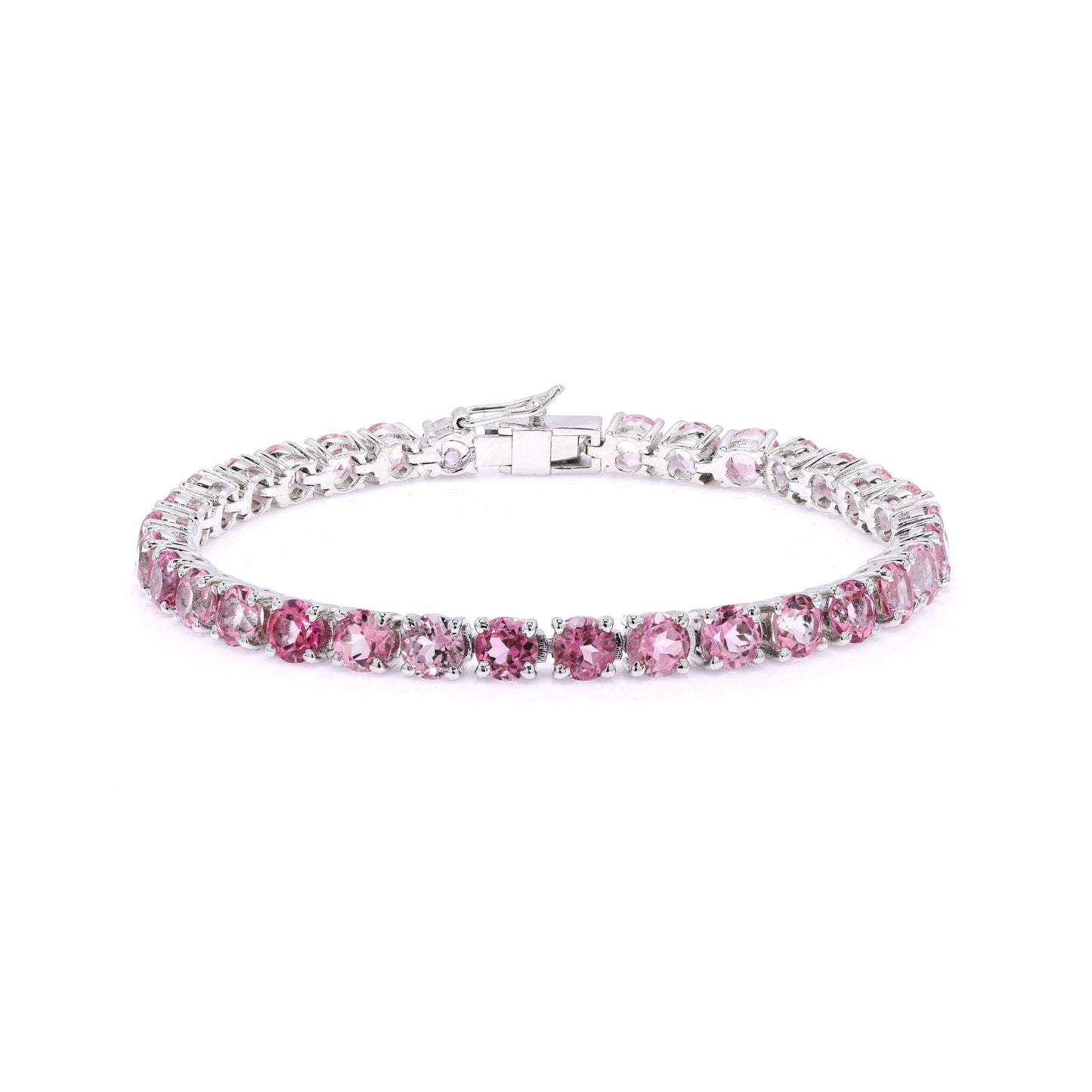 Pink Topaz Tennis Bracelet 5mm