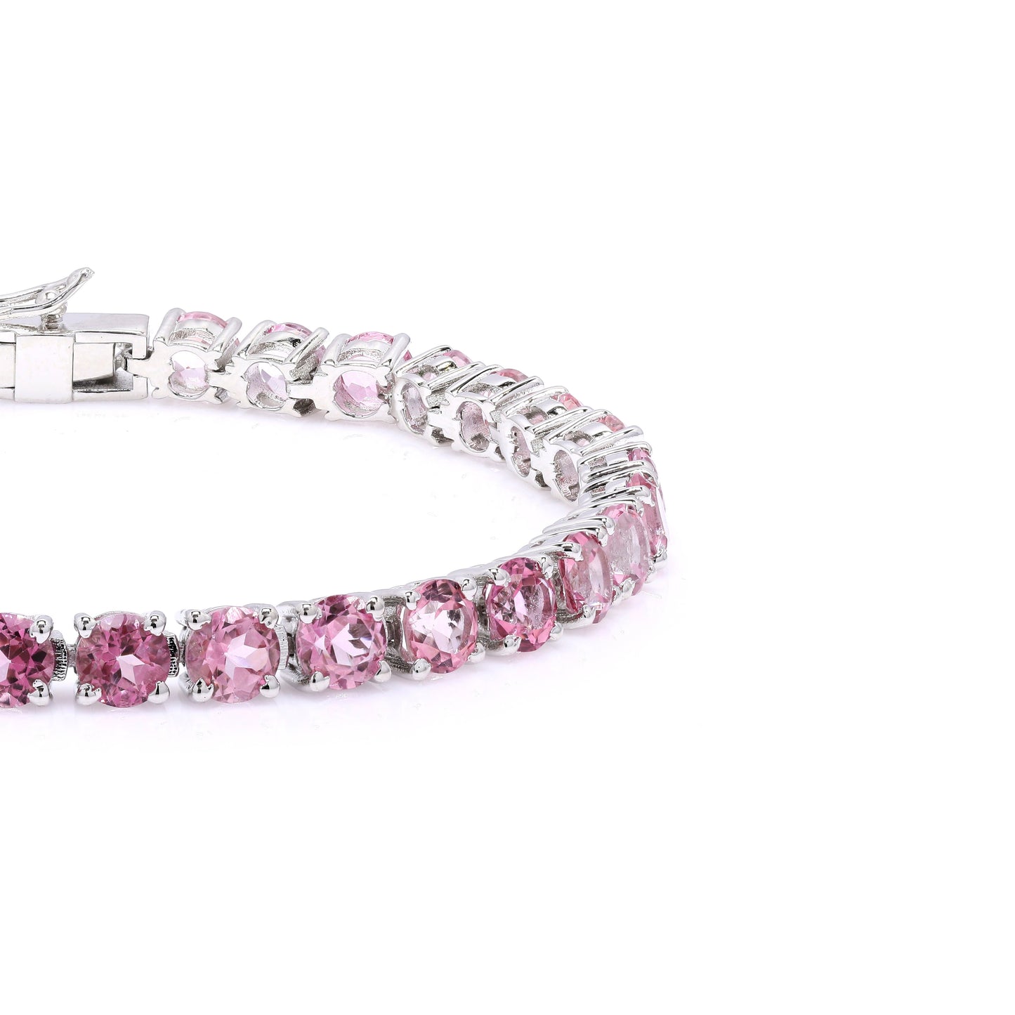 Pink Topaz Tennis Bracelet 5mm