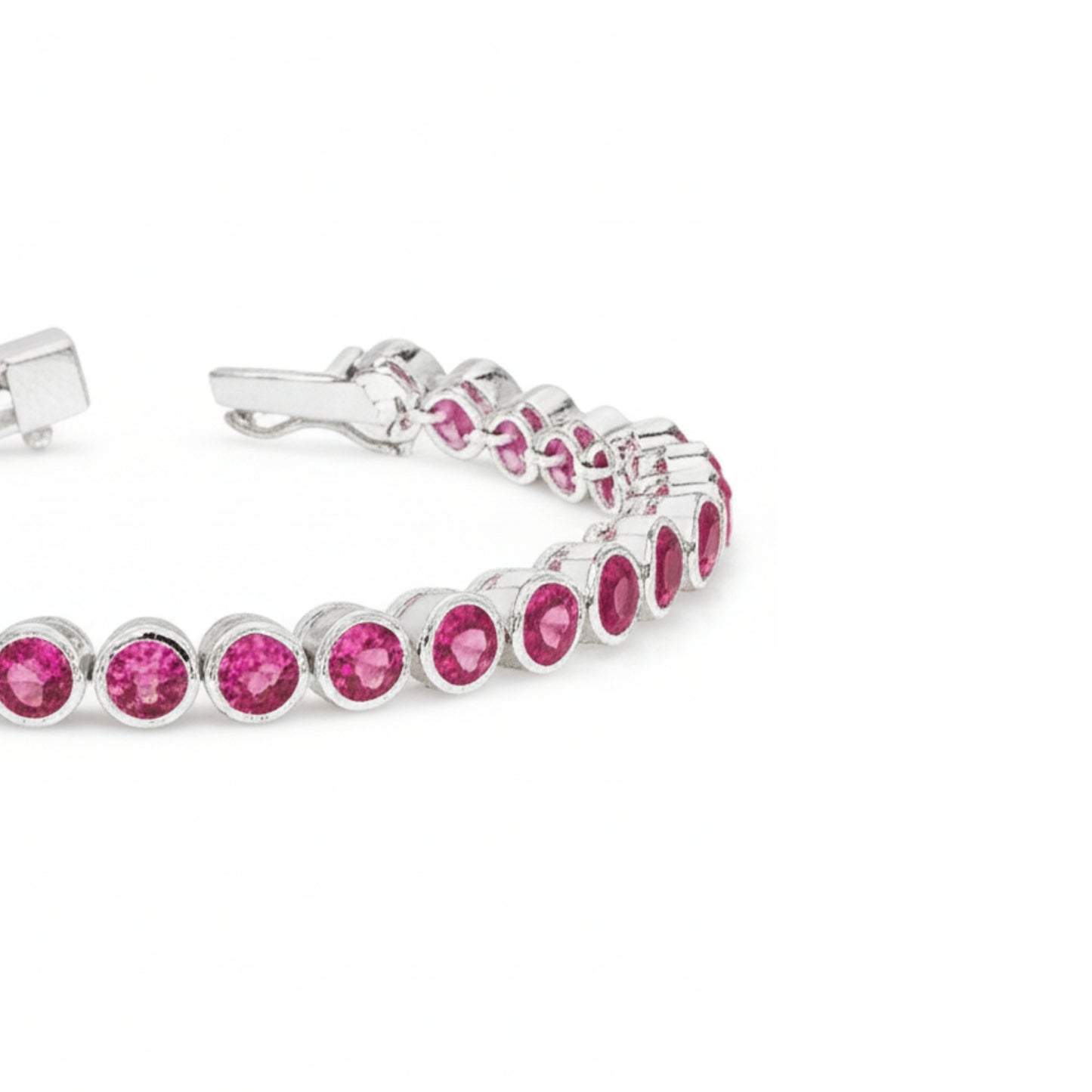 Ponk Topaz Bezel Set Tennis Bracelet