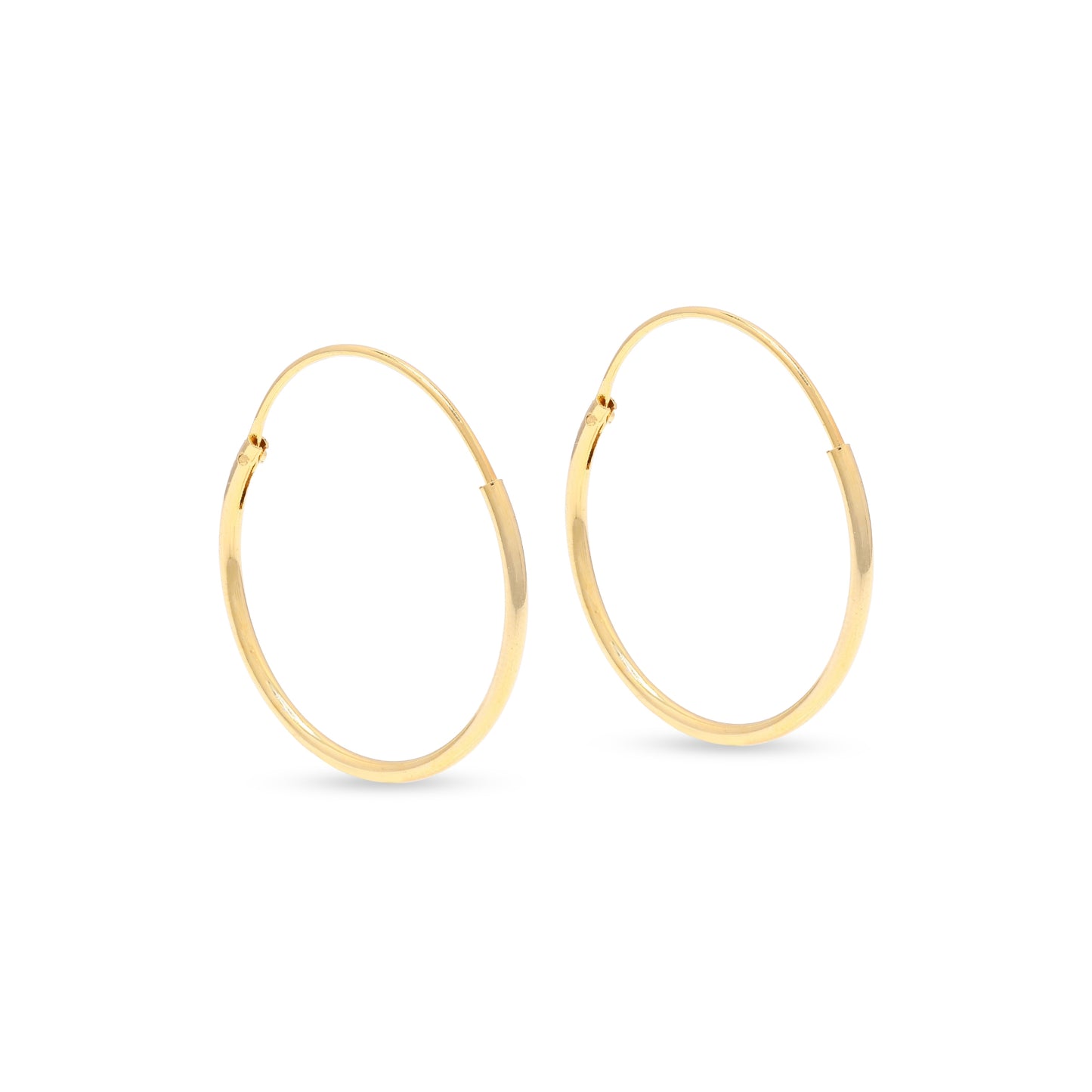 Classic Medium Hoops Gold Vermeil