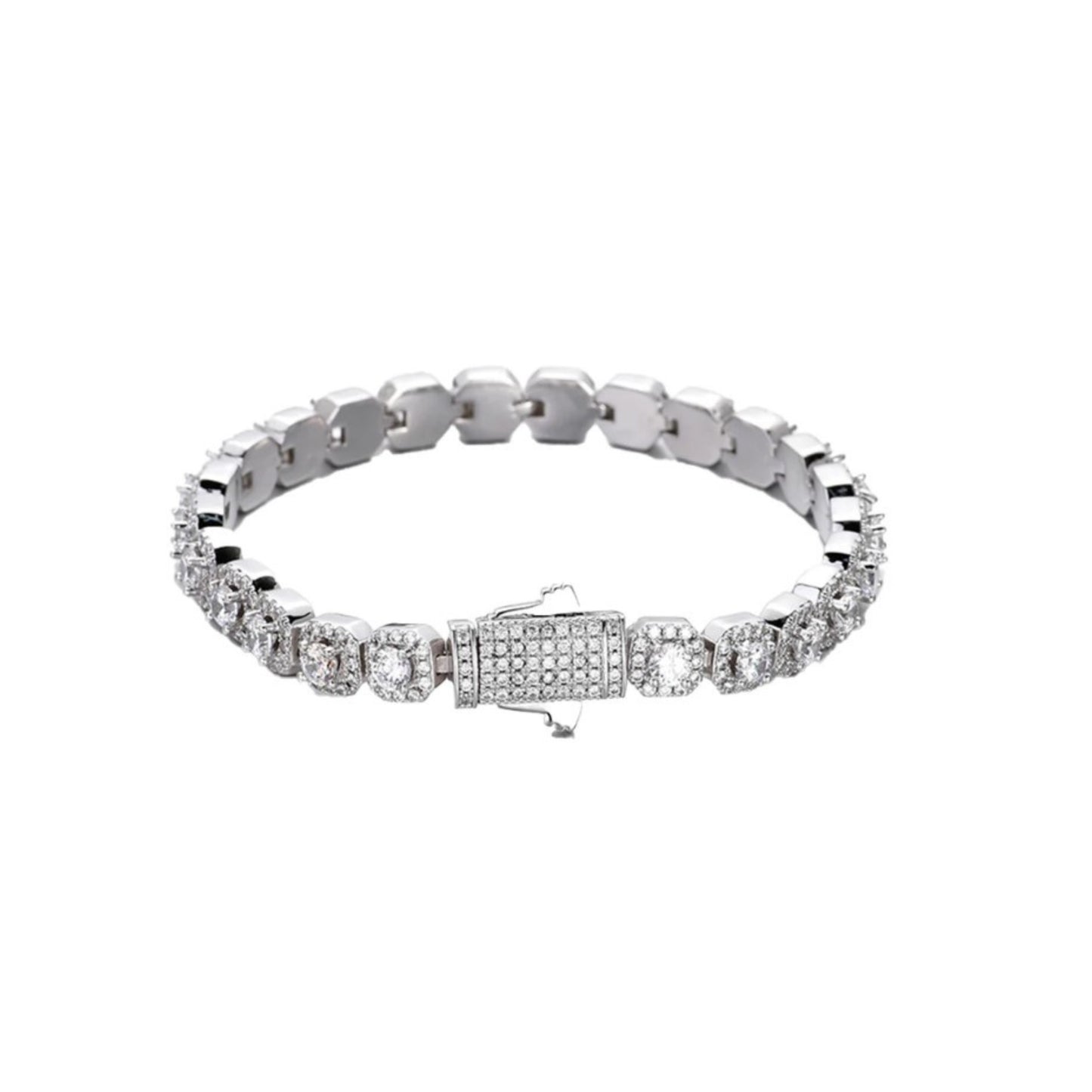 Cluster Tennis Bracelet