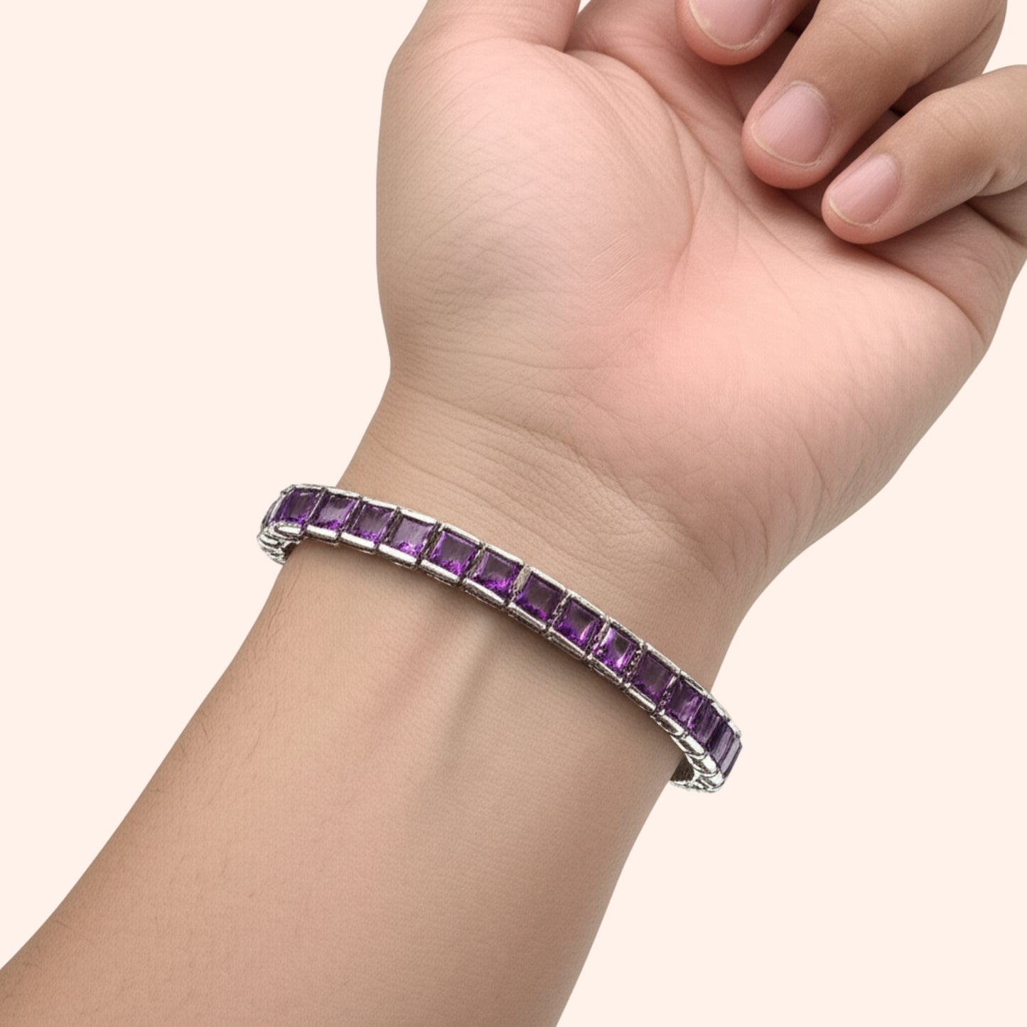 Amethyst Princess Tennis Bracelet