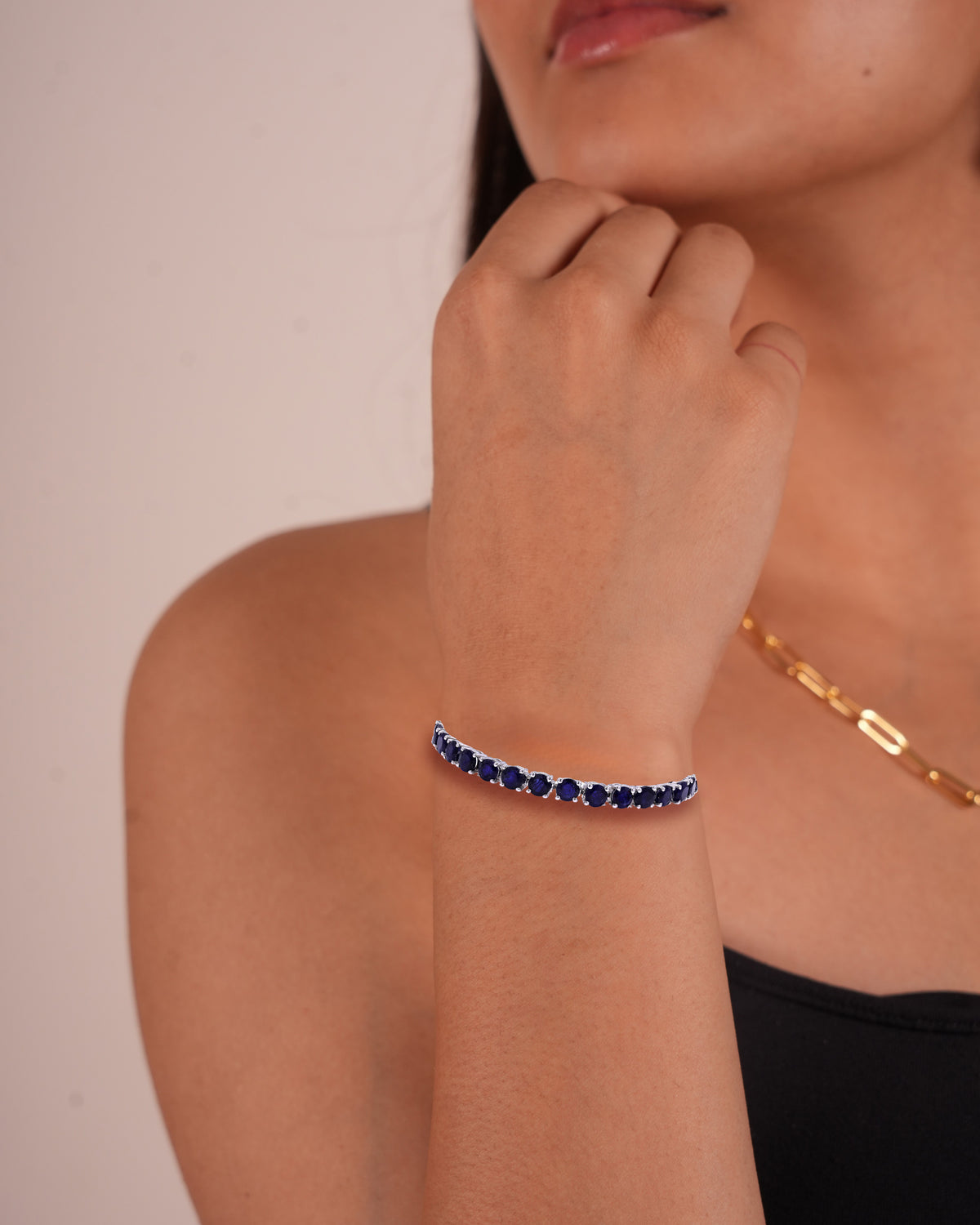 Blue Sapphire Tennis Bracelet 5mm