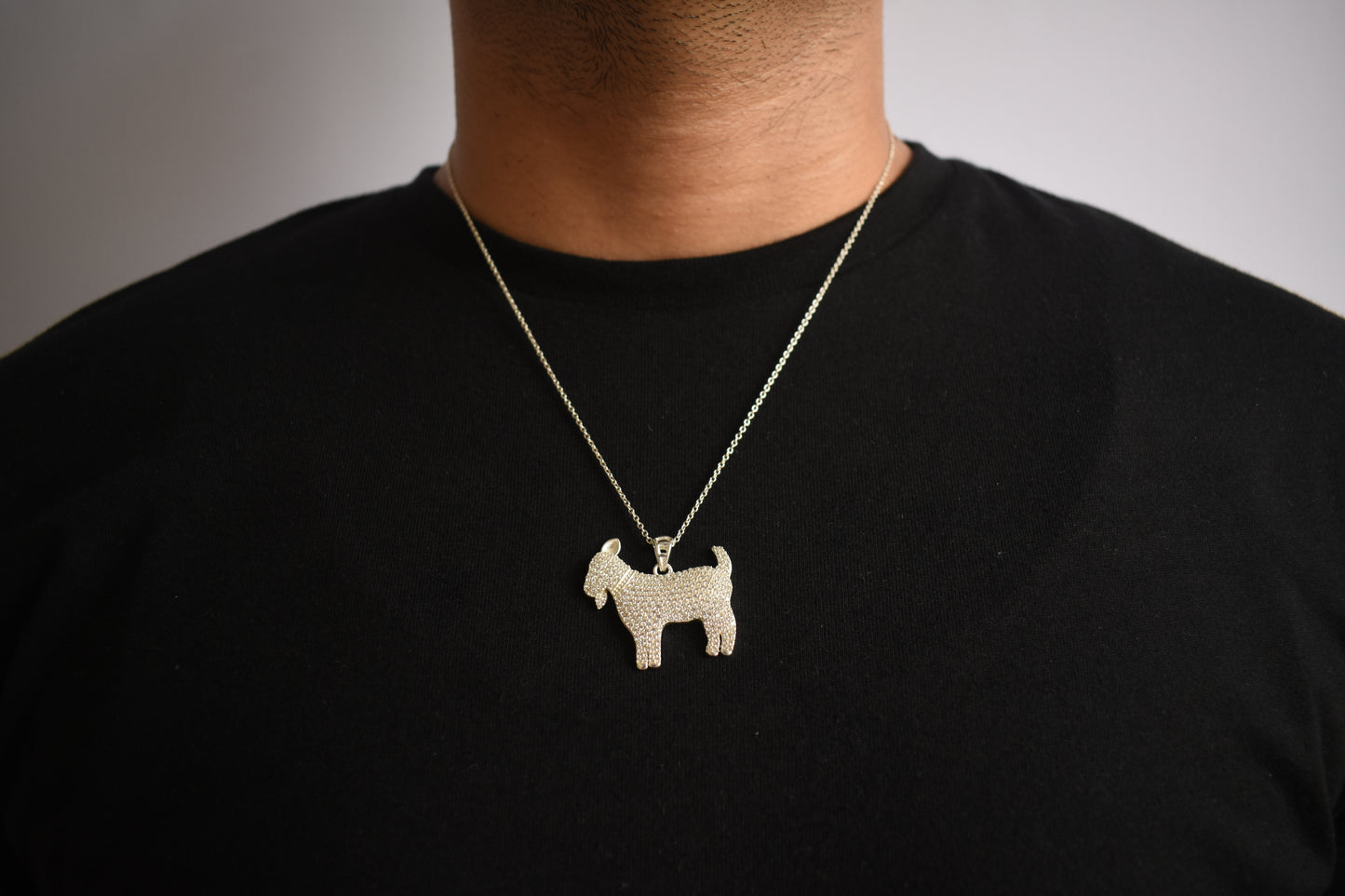 Frosty Goat Pendant