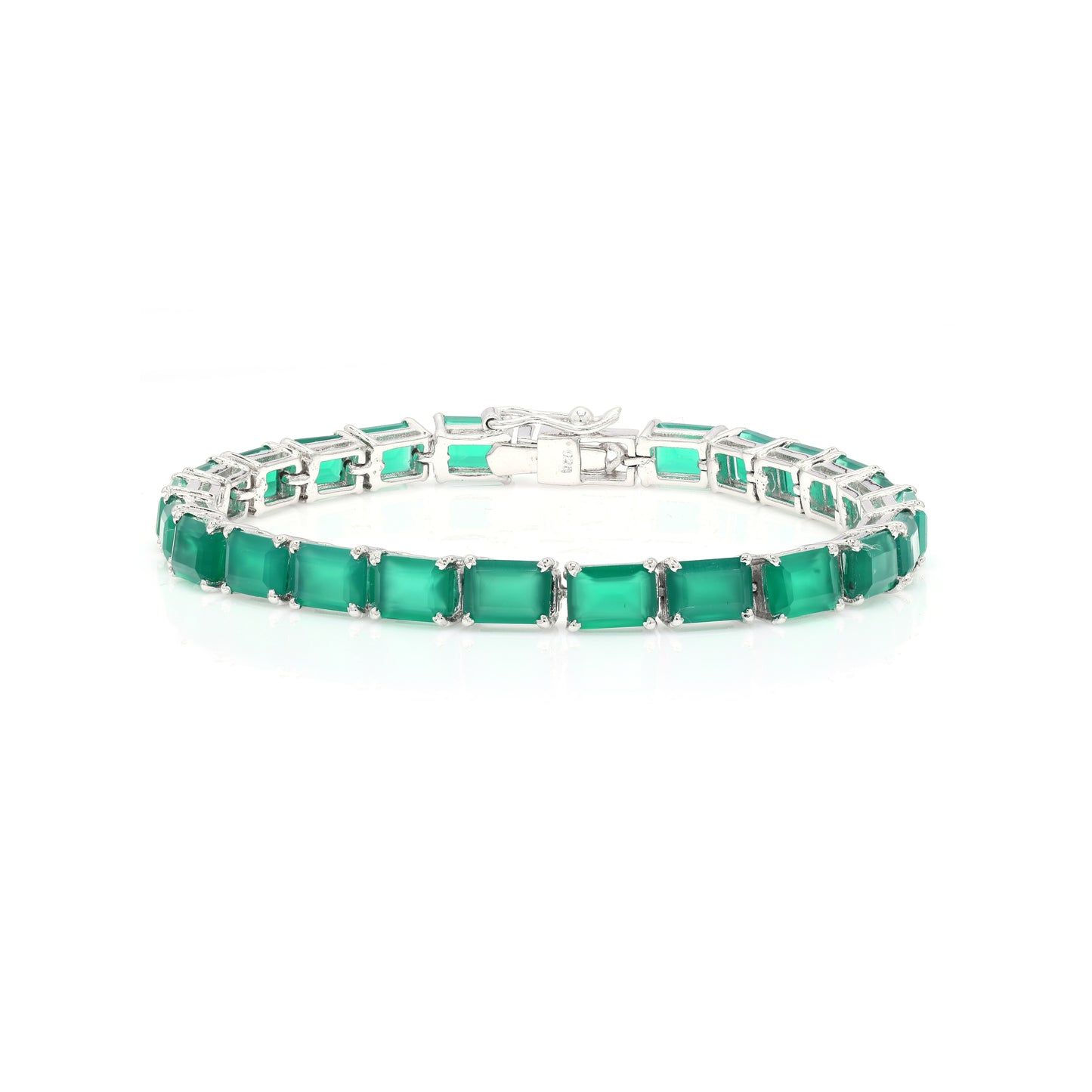 Octo Green Onyx Tennis Bracelet