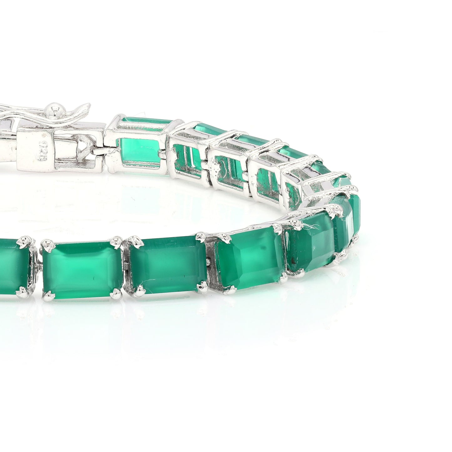 Octo Green Onyx Tennis Bracelet