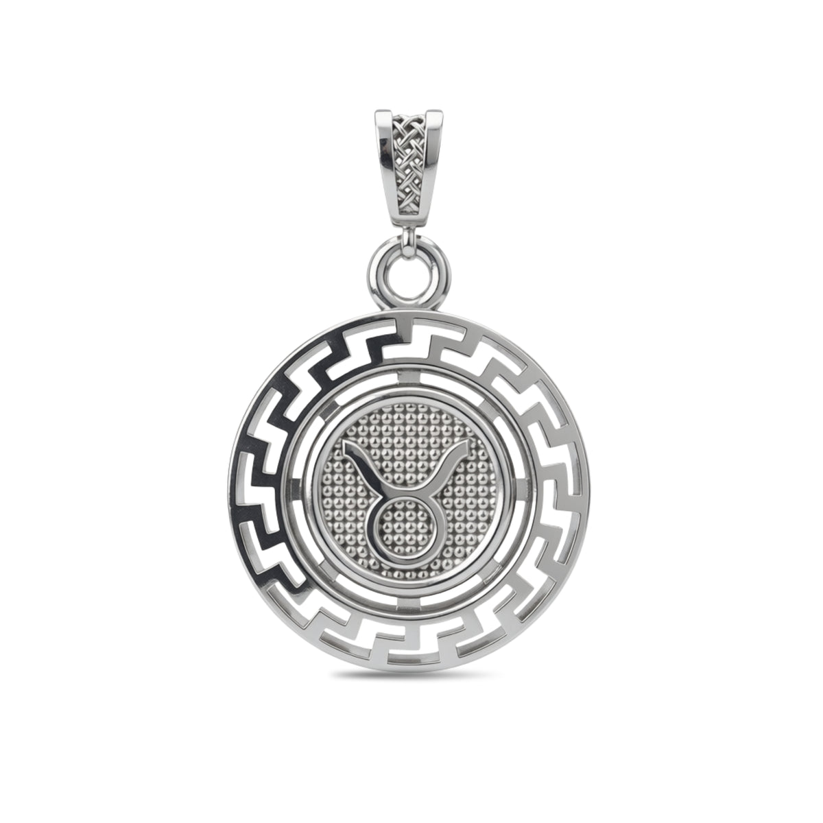 Taurus Zodiac Medallion Pendant