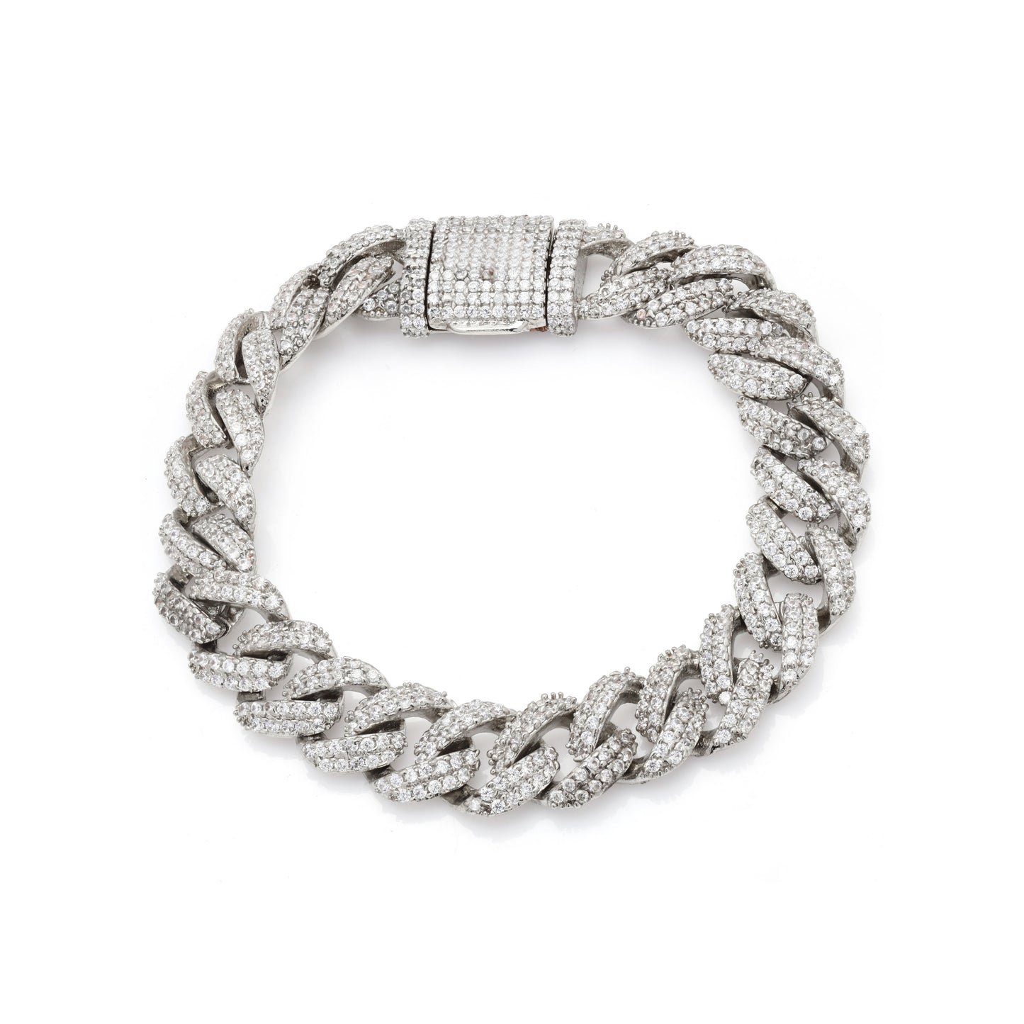 Classic Iced Out Cuban Bracelet 10mm