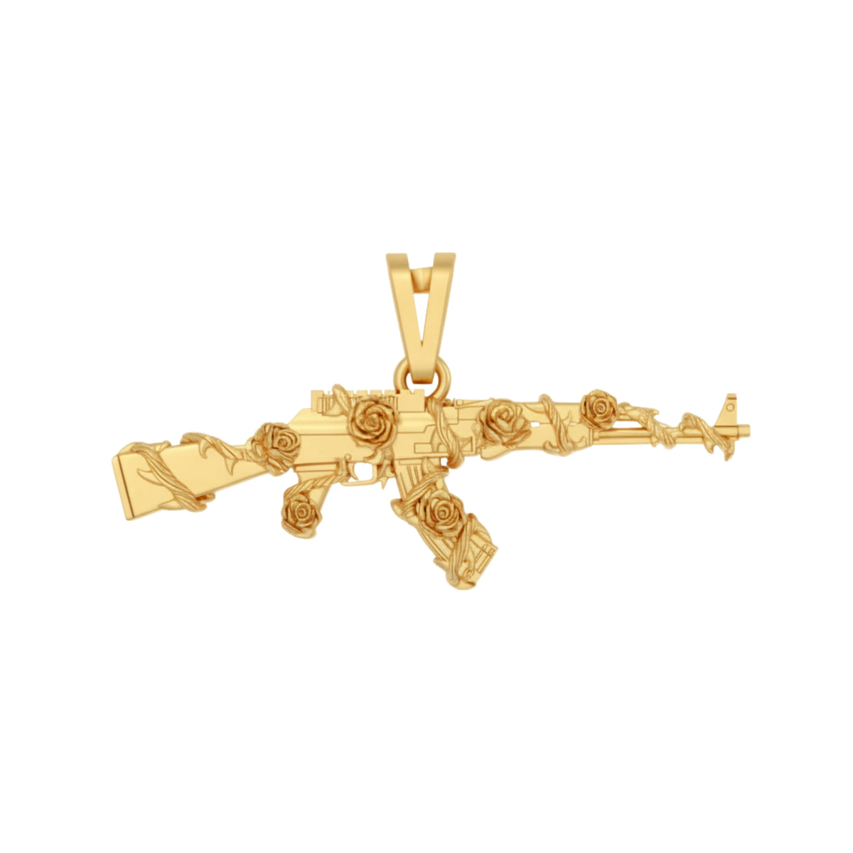 Ak47 and Rose Pendant