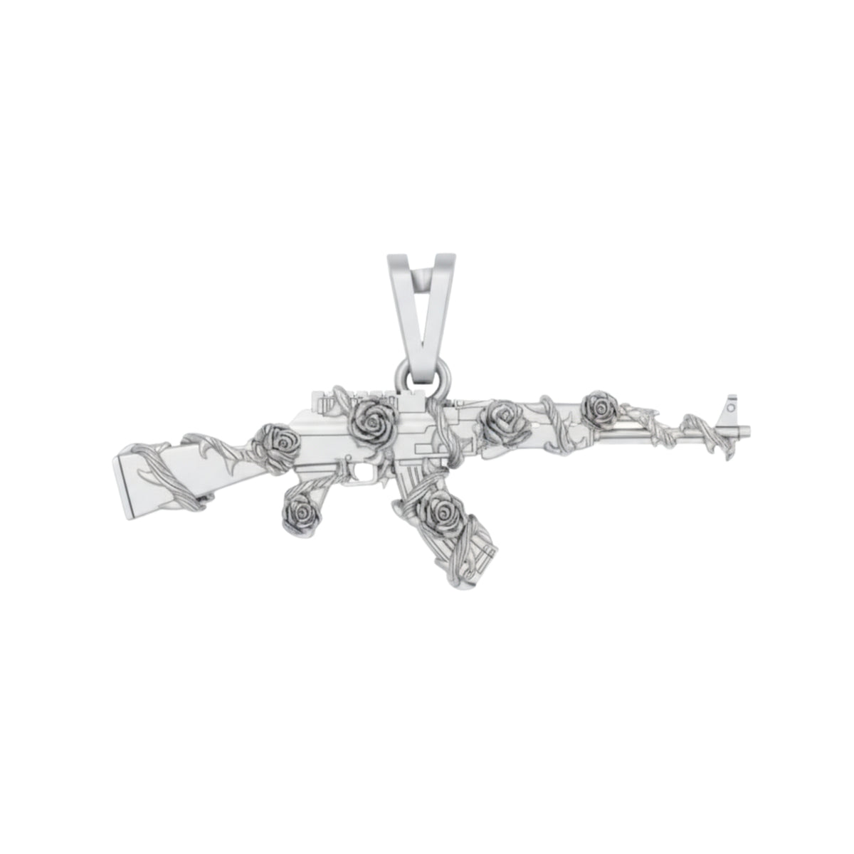 Ak47 and Rose Pendant