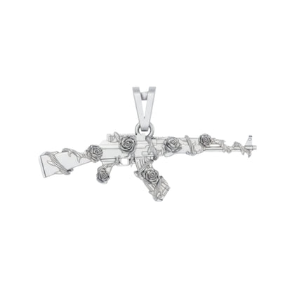 Ak47 and Rose Pendant