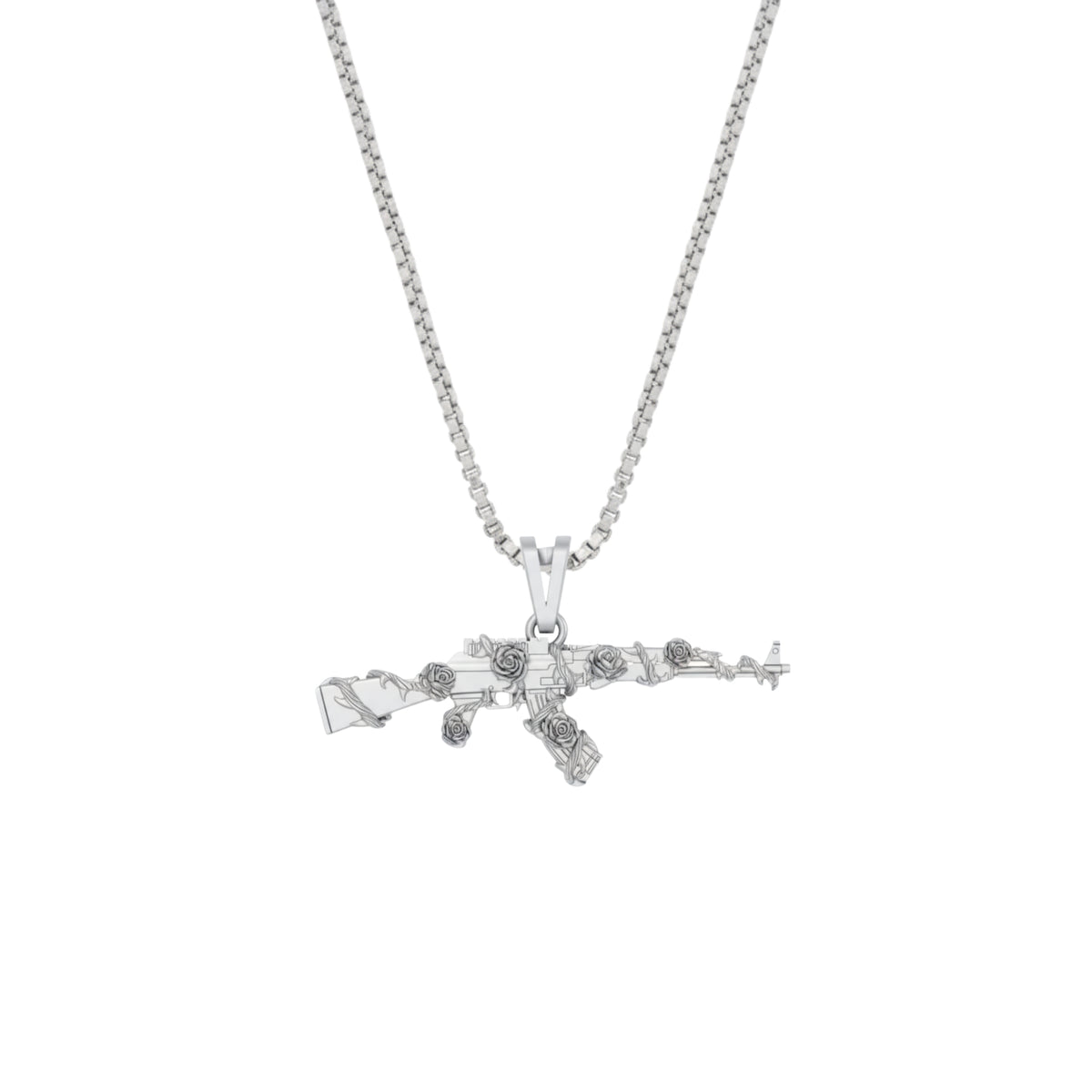 Ak47 and Rose Pendant