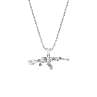 Ak47 and Rose Pendant
