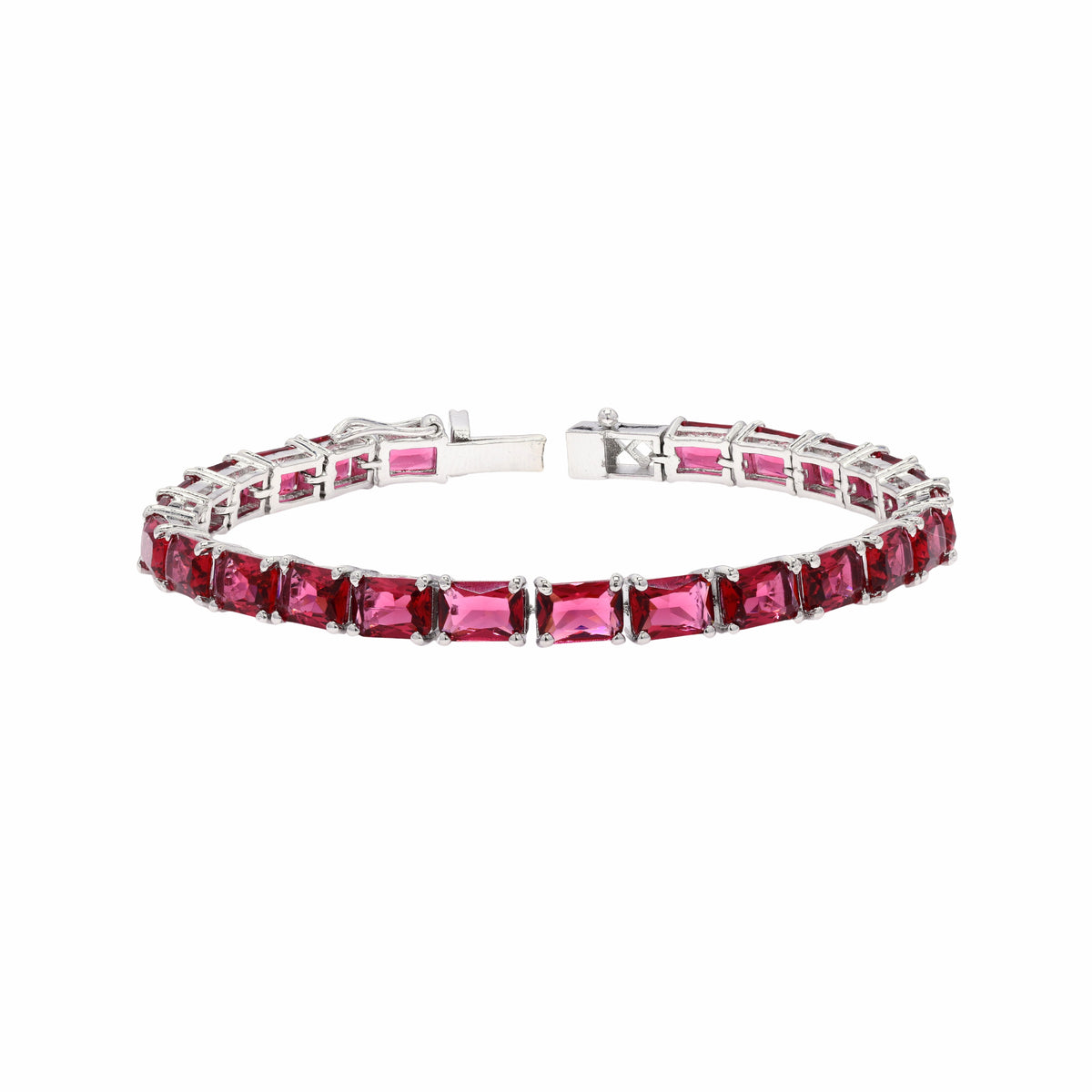 Octo Pink Topaz Tennis Bracelet