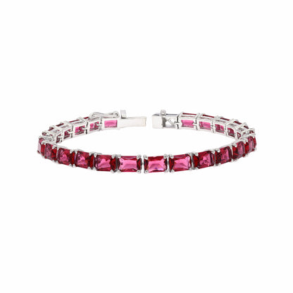 Octo Pink Topaz Tennis Bracelet