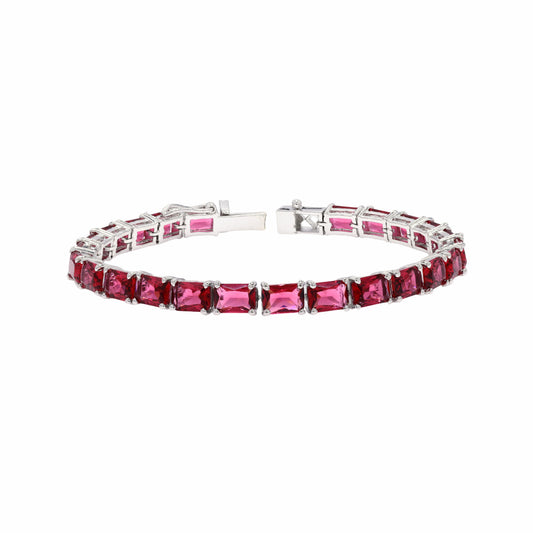Octo Pink Topaz Tennis Bracelet