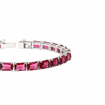 Octo Pink Topaz Tennis Bracelet
