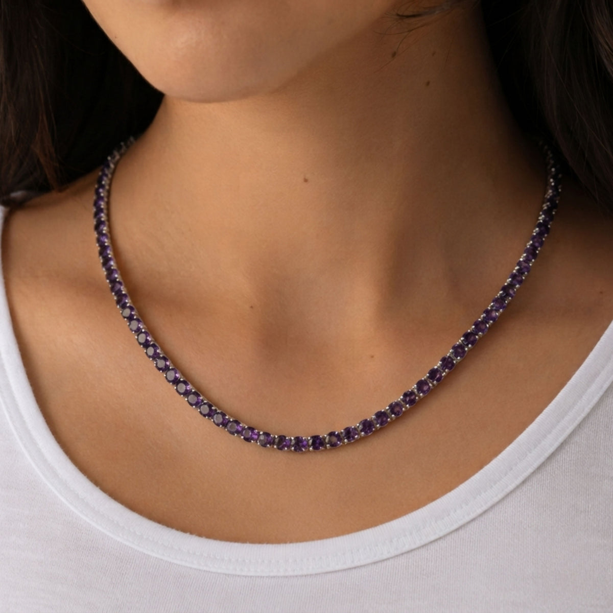 Amethyst 5mm Tennis Chain