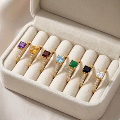 5mm Princess Cut Solitaire Ring
