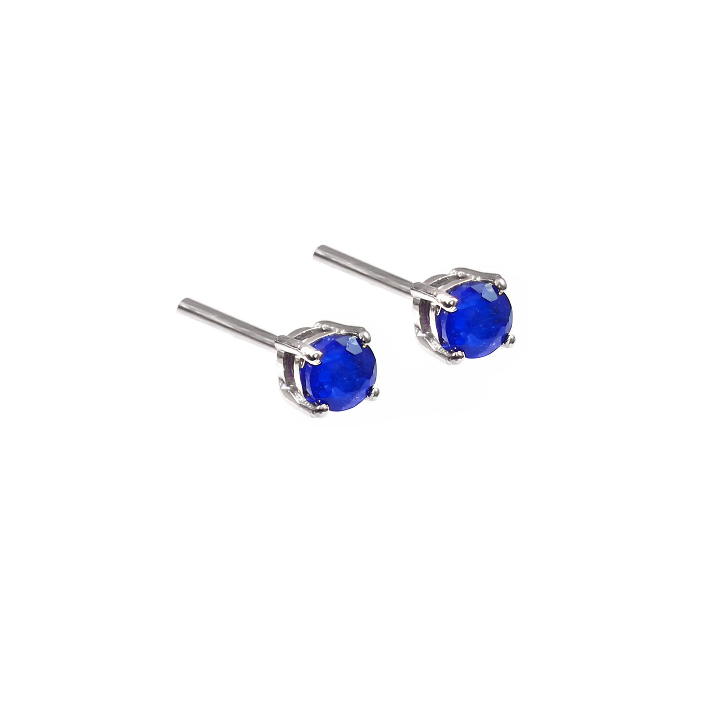 Blue Sapphire (Neelam) Studs