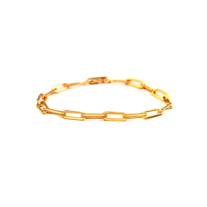 Paperclip Bracelet Gold