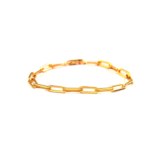 Paperclip Bracelet Gold