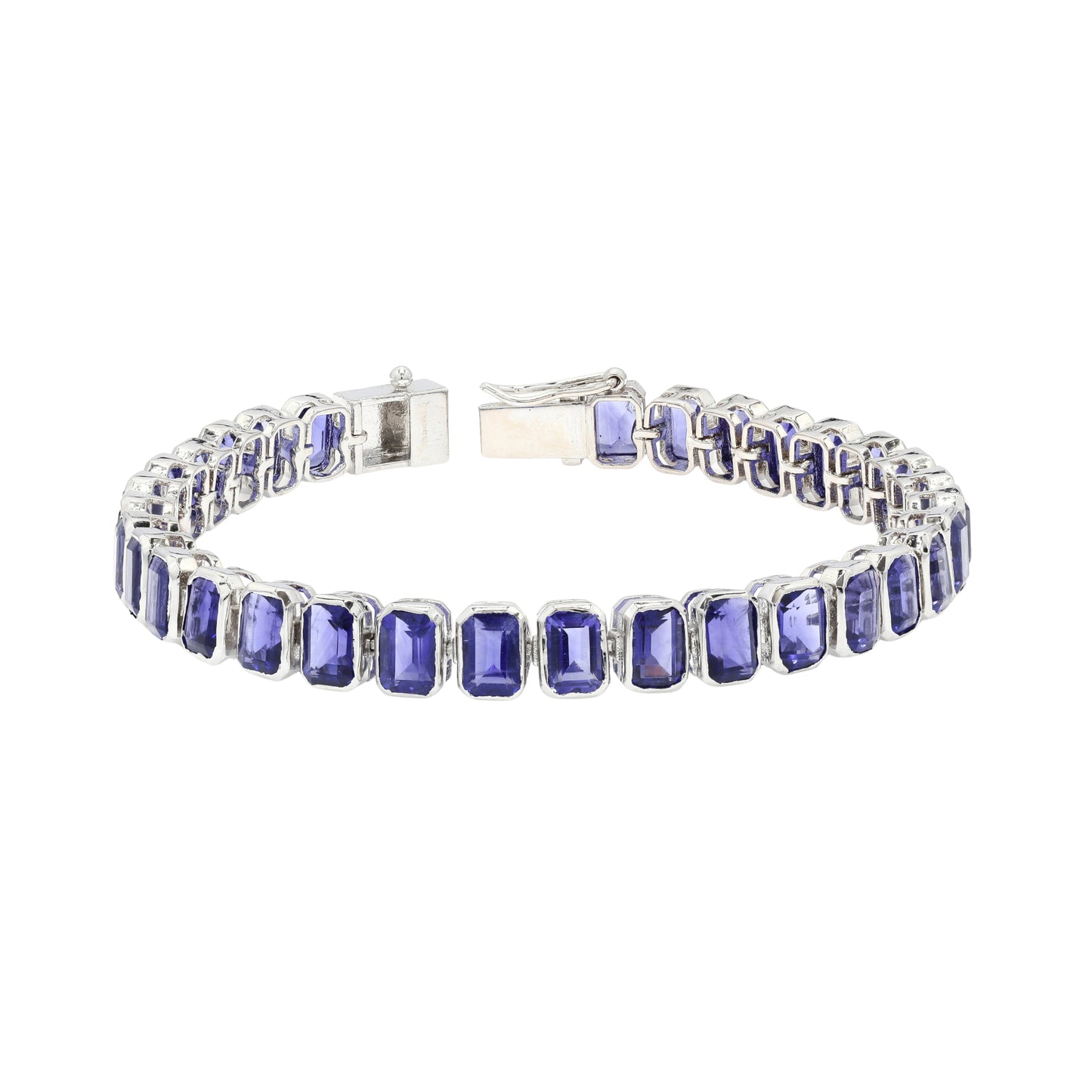 Amethyst Octo Bezel Tennis Bracelet