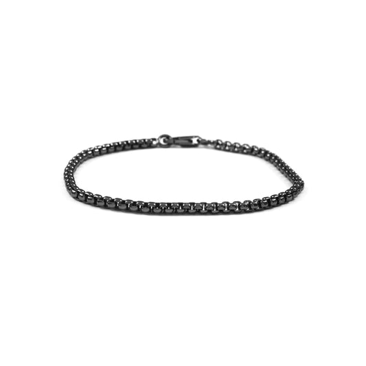 Box chain Bracelet Black