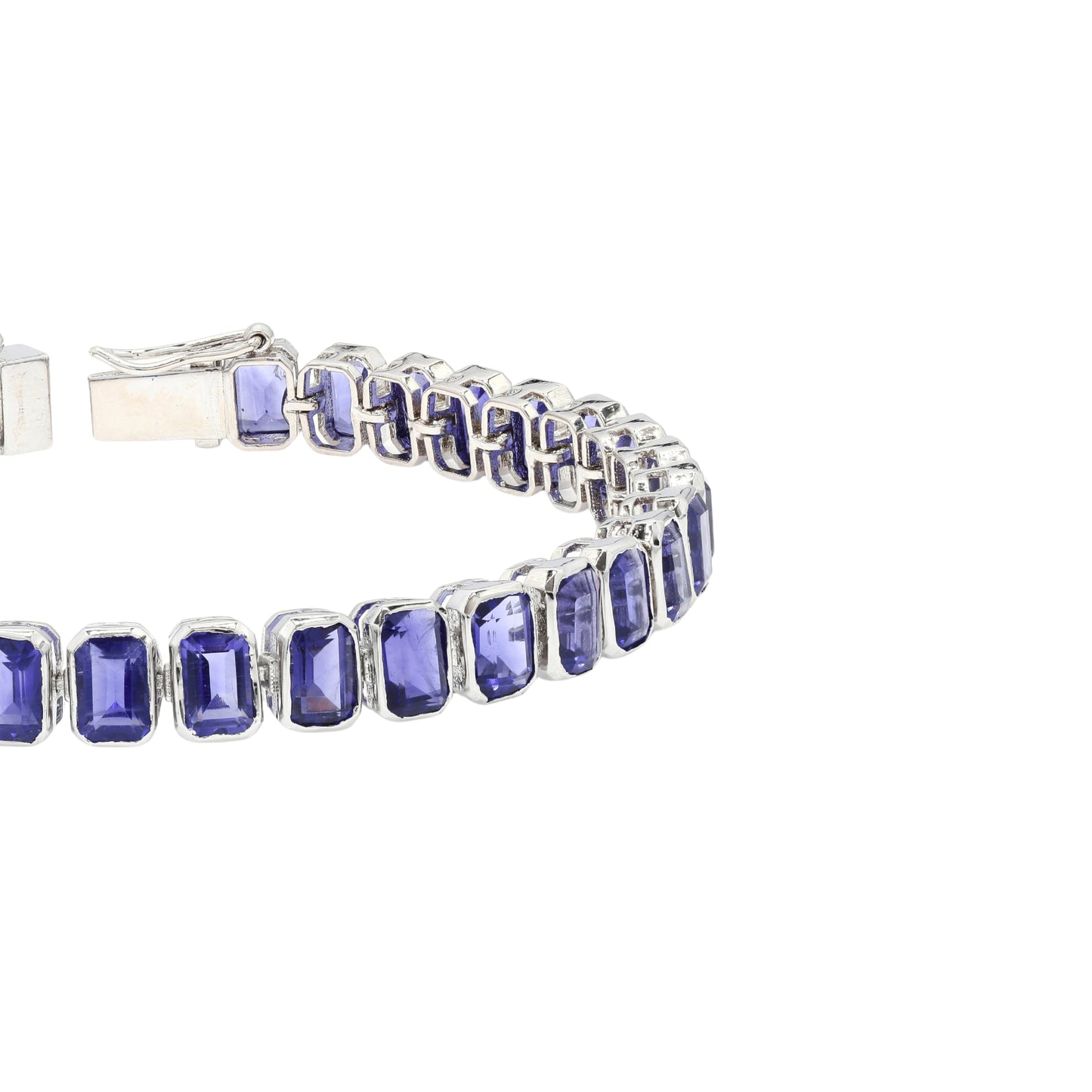 Amethyst Octo Bezel Tennis Bracelet