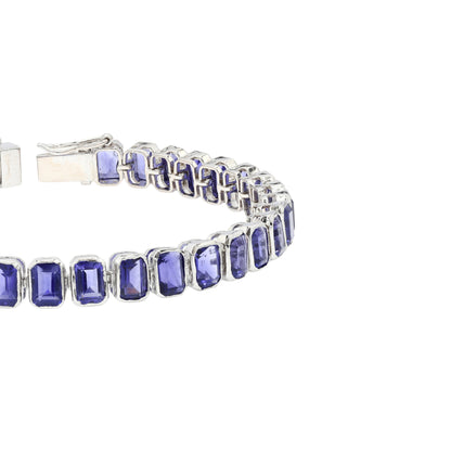 Amethyst Octo Bezel Tennis Bracelet