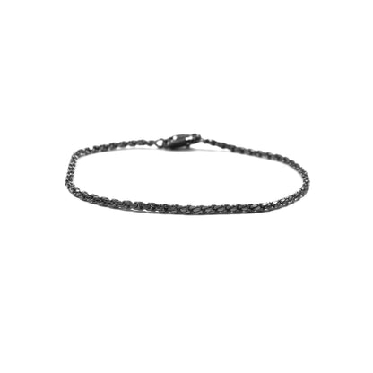 Rope Chain Bracelet Black