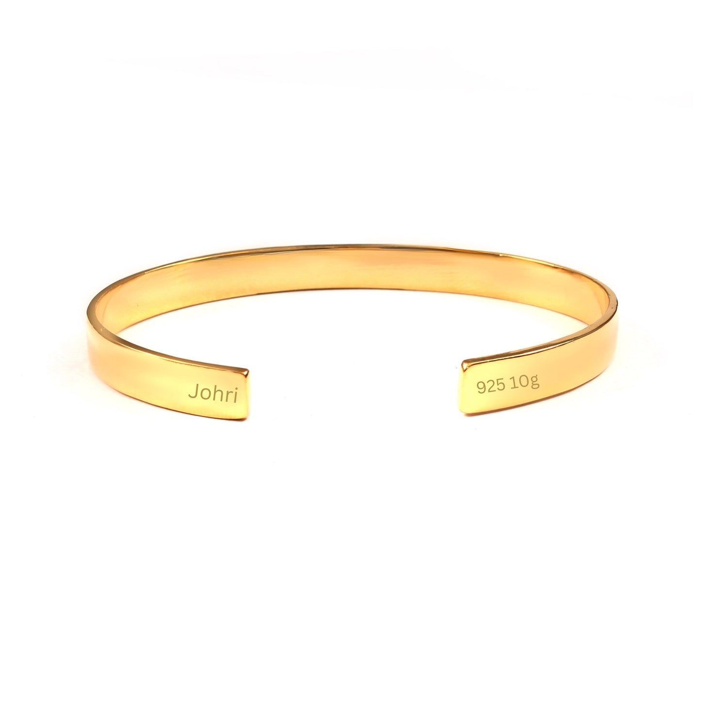 6mm Cuff Bracelet Gold