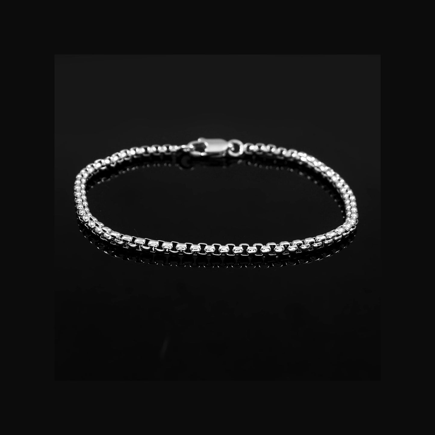 Box chain Bracelet Black