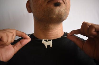 Frosty Goat Pendant