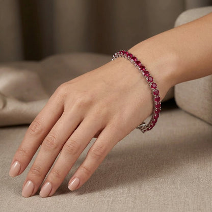 Ruby Tennis Bracelet 5mm