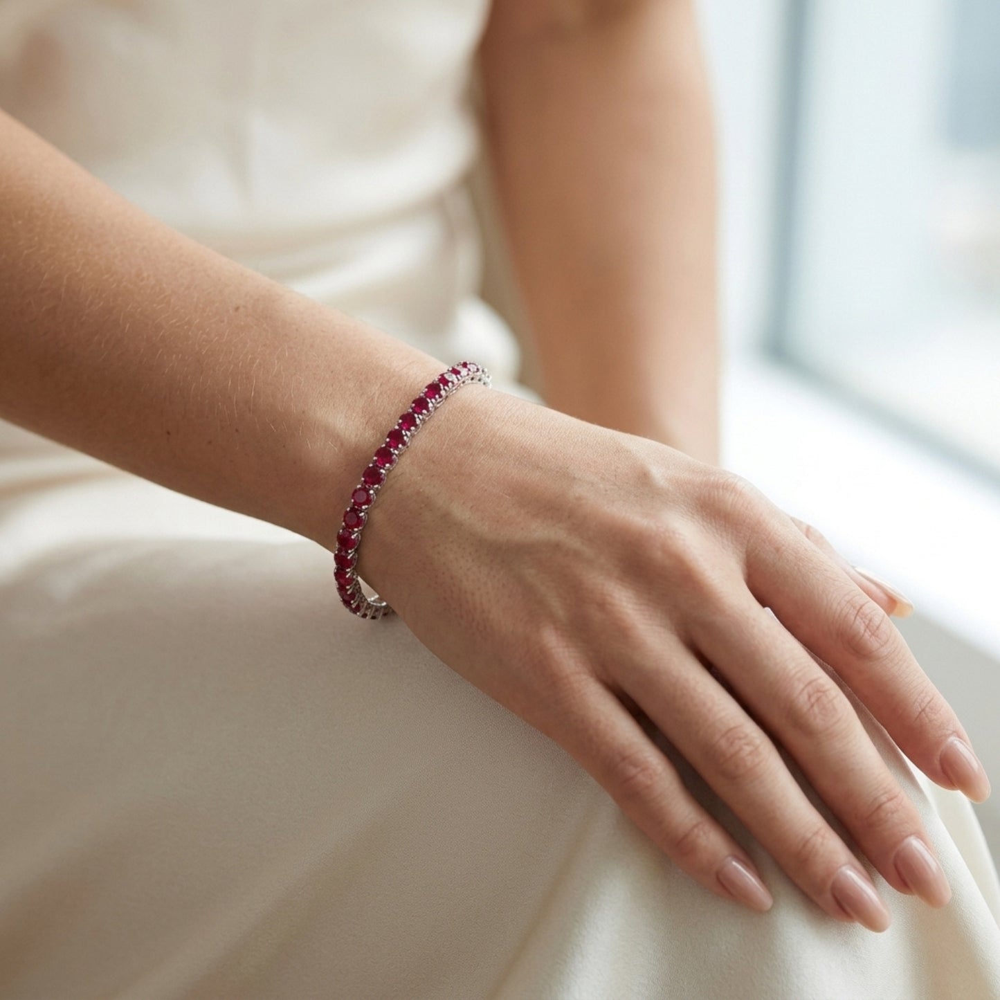 Ruby Tennis Bracelet 5mm