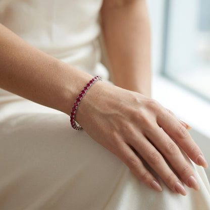 Ruby Tennis Bracelet 5mm