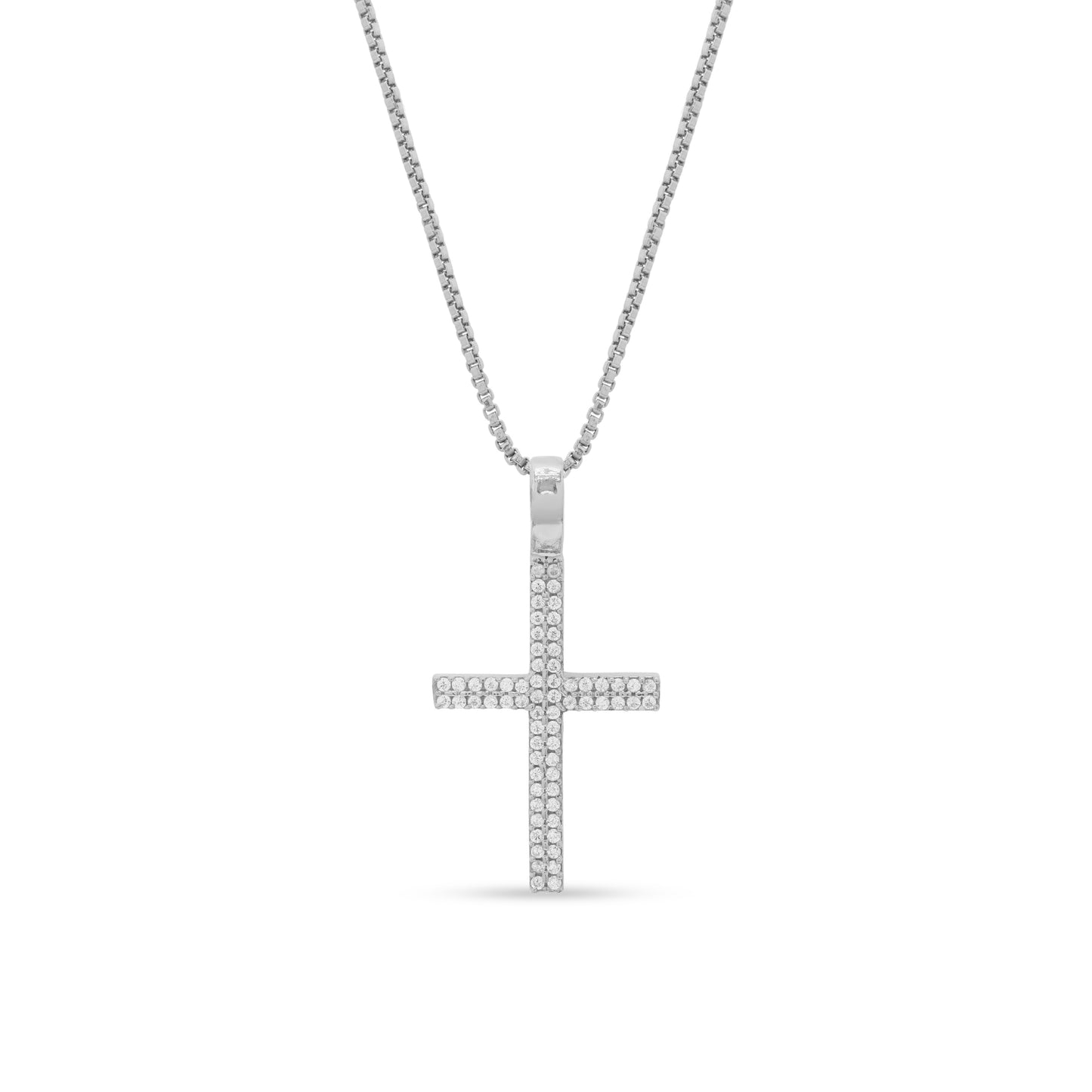 Iced Out Cross Pendant