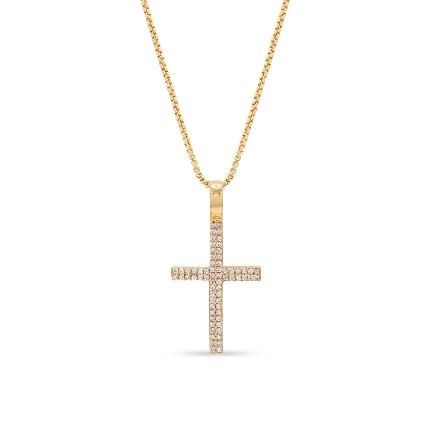 Iced Out Cross Pendant