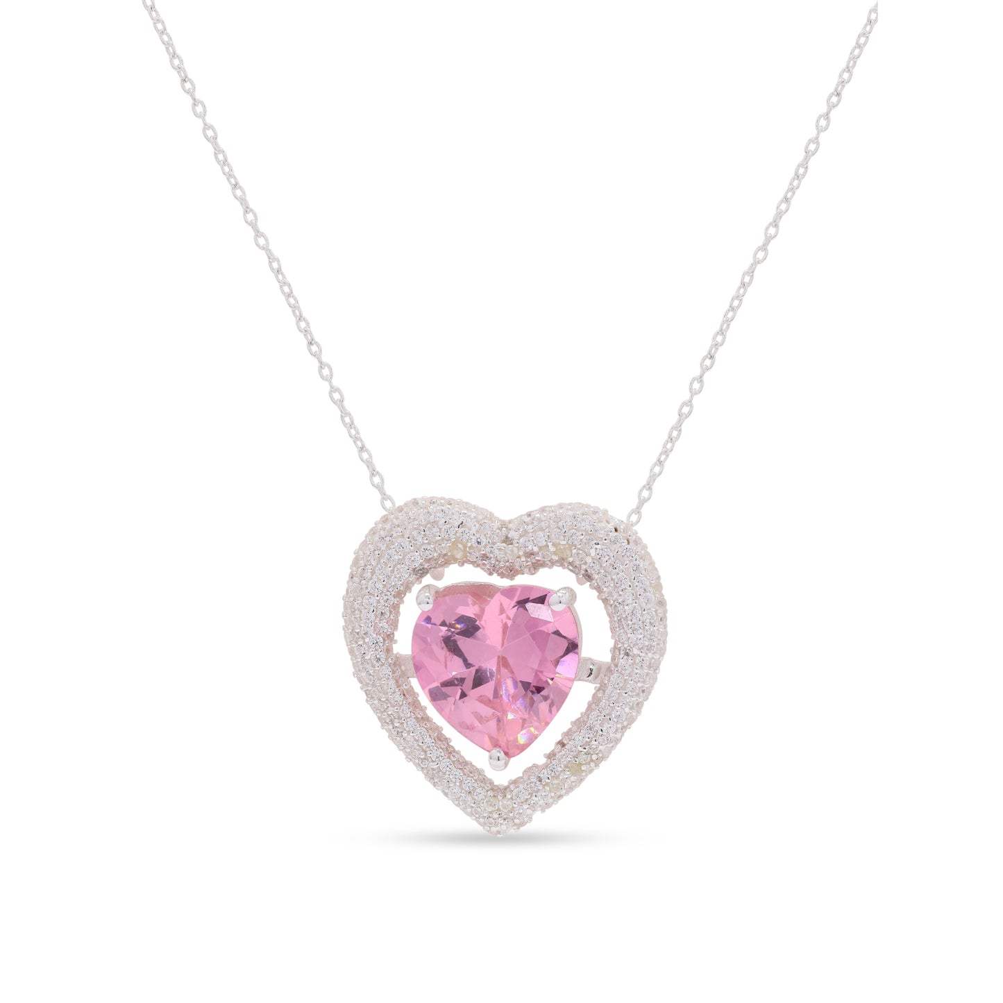 Iced Out Heart Pendant