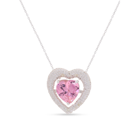 Iced Out Heart Pendant