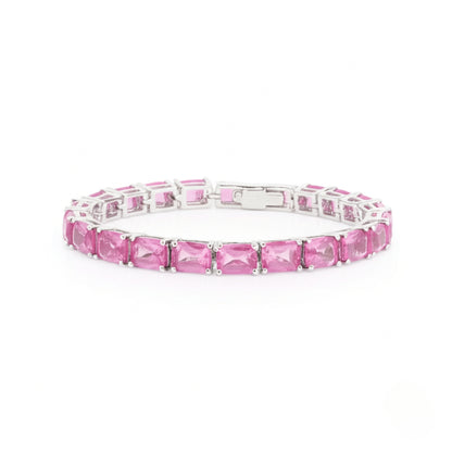 Octo Pink Topaz Tennis Bracelet