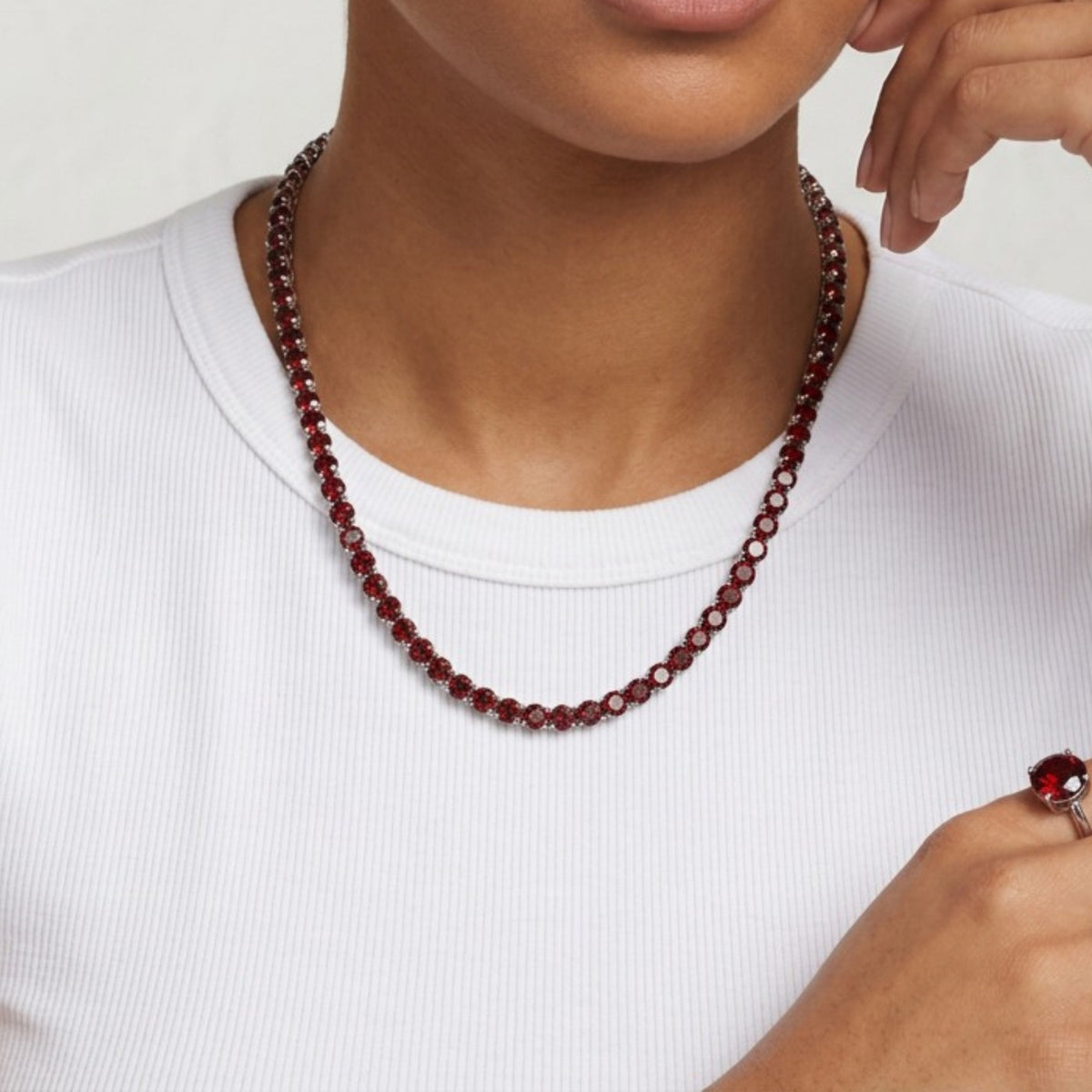 Garnet 5mm Tennis Chain