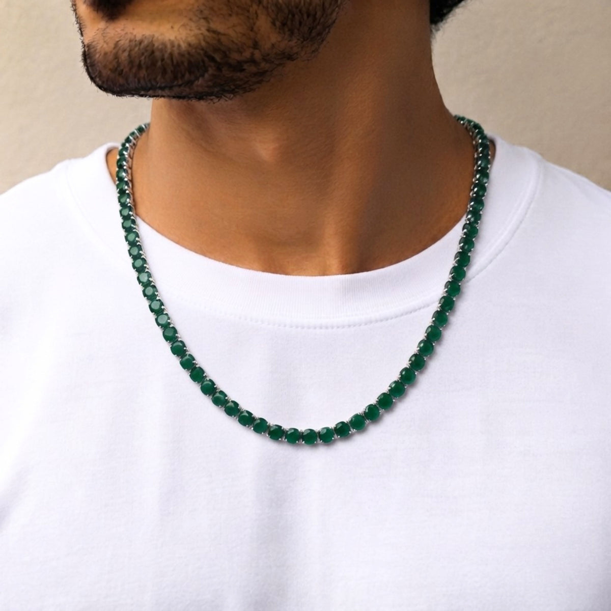 Green Onyx 5mm Tennis Chain