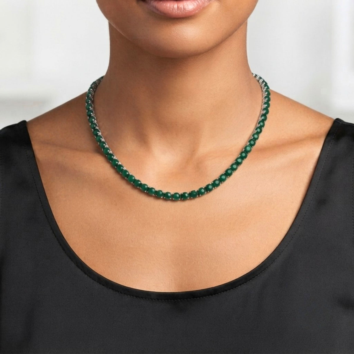 Green Onyx 5mm Tennis Chain