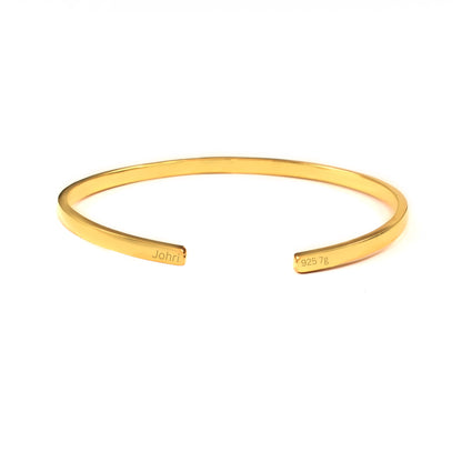 3mm Cuff Bracelet gold