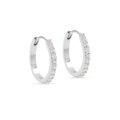 Pavé Diamond Large Hoops